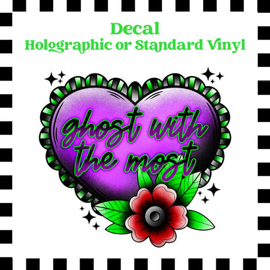 Ghost with the Most - Teckwrap Holographic Printed Vinyl image 0