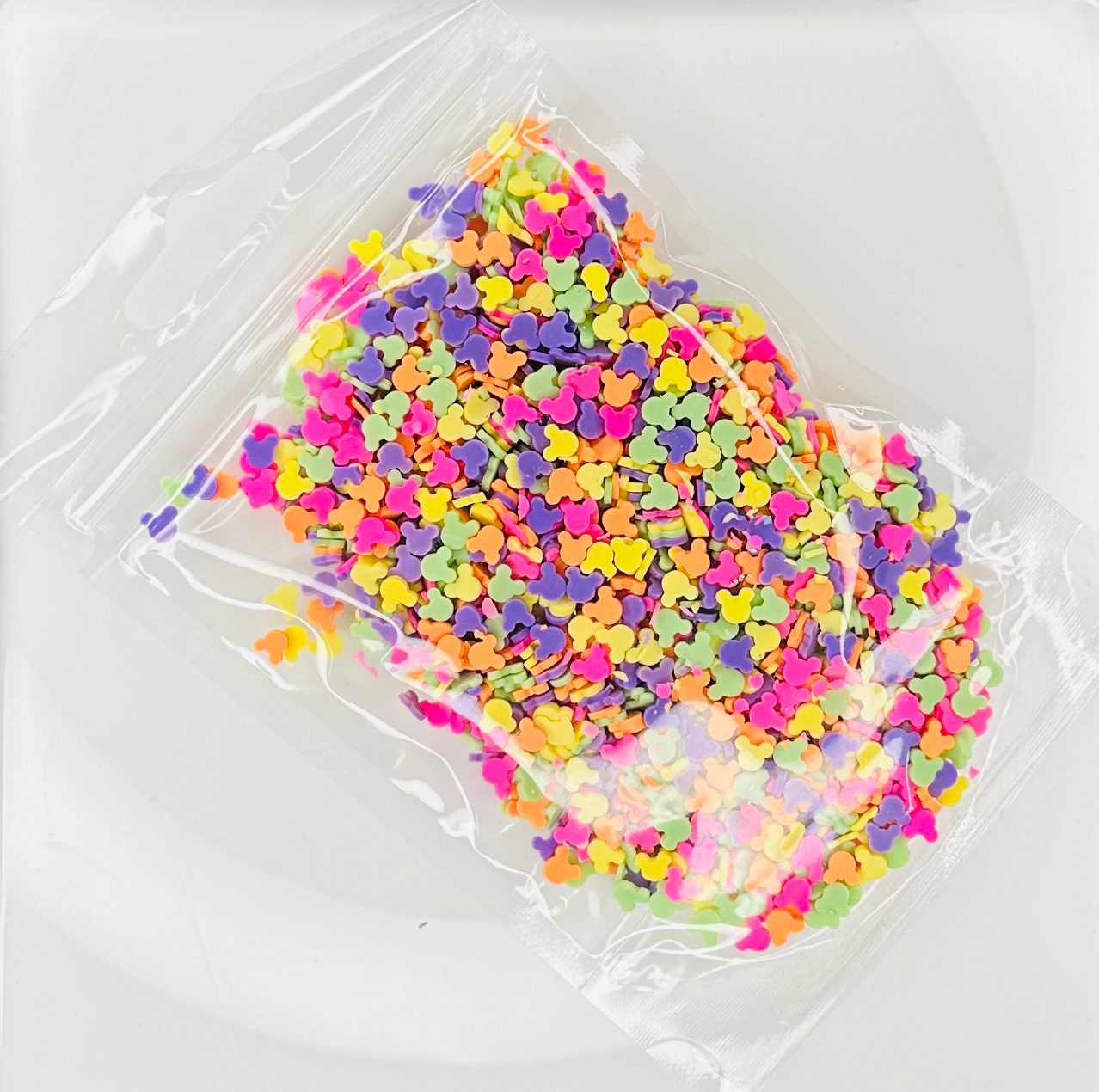 Rainbow Mouse Ears - Polymer Clay Slices image 1