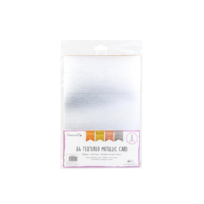 Dovecraft Smooth Metallic Textured Card 250gsm - 8 Sheets image 0