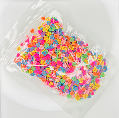 Love Hearts  - Polymer Clay Slices image 1