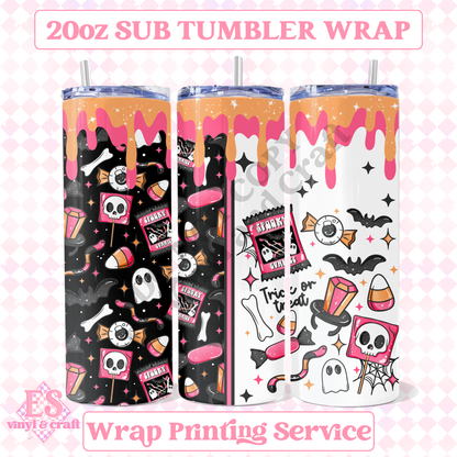 Trick or Treat - Full 20oz Tumbler Sublimation Print image 0