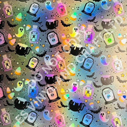 UV Printed Holographic Teckwrap Permanent Vinyl - A4 or 12" x 12" Sheet image 3