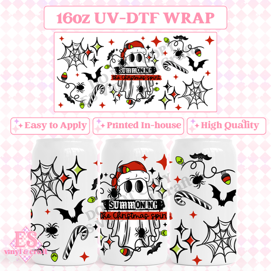 Summoning Christmas - 16oz Beer Can / Libbey UV-DTF Transfer image 0