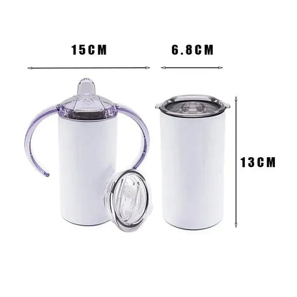 12oz White Sublimation Sippy Cup