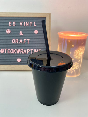 Black Solid Cold Cup - 16oz