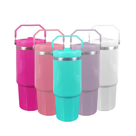 30oz Tumblers (Flip Handles) Sublimation Ready!