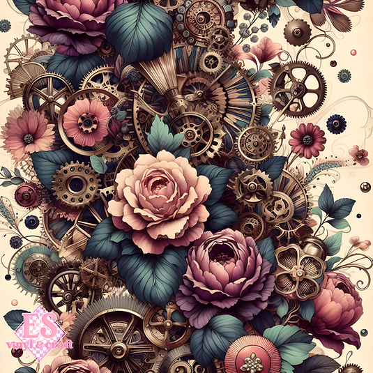 The Clockwork Bloom Collection - Chapter I - 12" x 12" Sheet