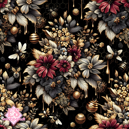 Nocturnal Honey Garden Collection - Section 2 - 12" x 12" Sheet