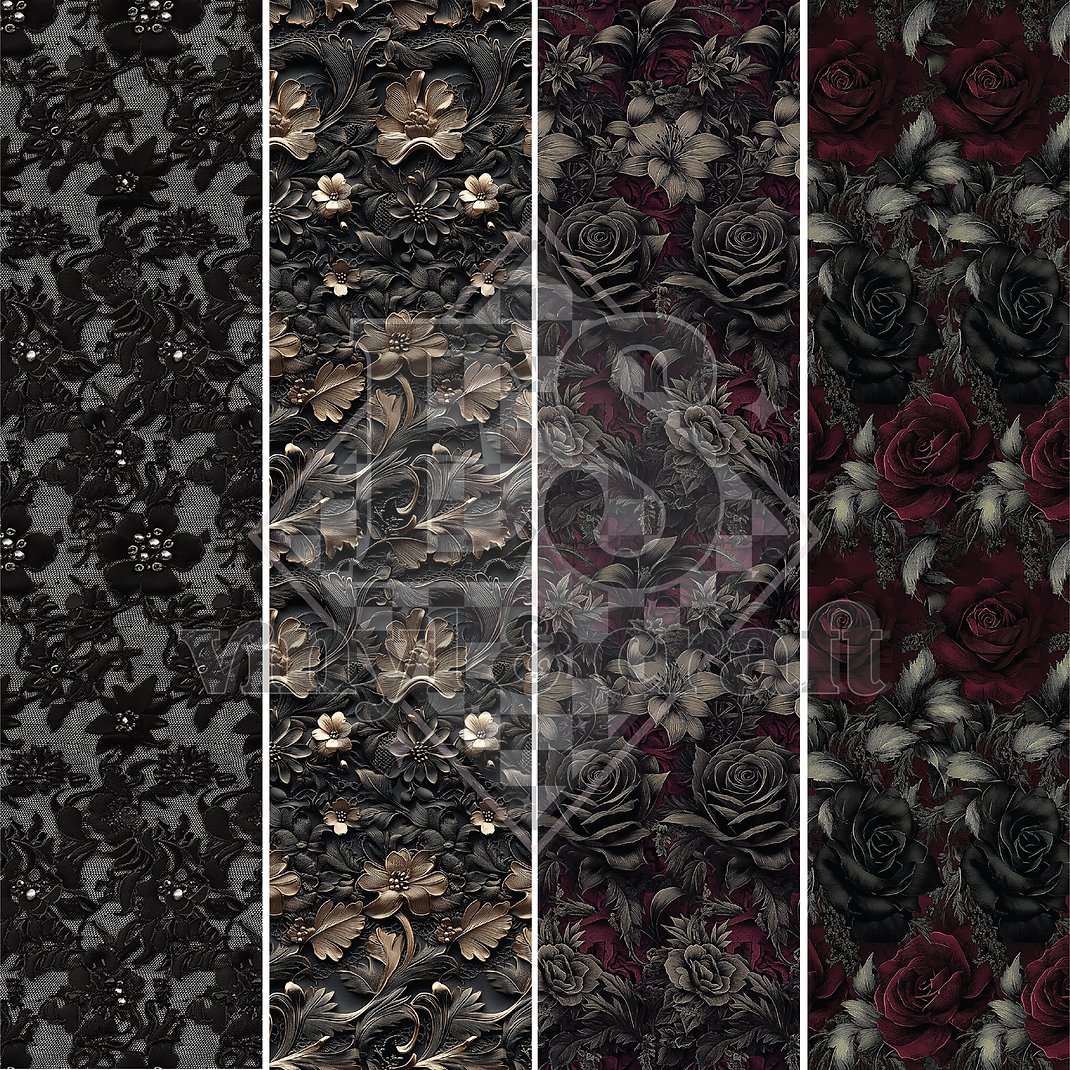 Lace Garden - Line Split - 12" x 12" Sheet