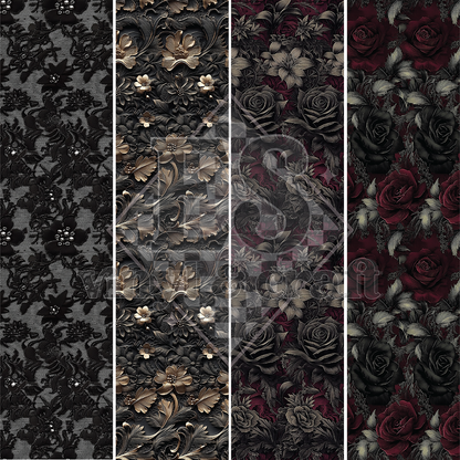 Lace Garden - Line Split - 12" x 12" Sheet