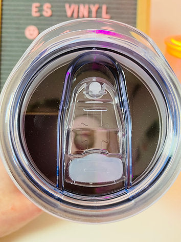 20oz White Glitter Sublimation Tumbler