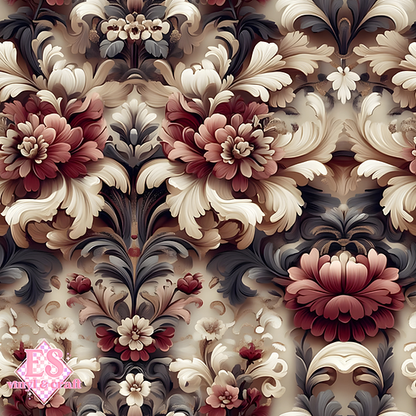 Velvet Baroque Collection LARGE - Section 4 - 12" x 12" Sheet