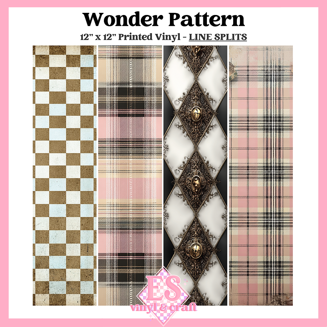 Wonder Pattern - Line Split - 12" x 12" Sheet