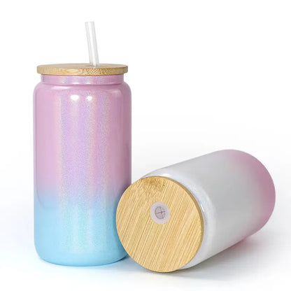 Shimmer Gradient Beer Can Sublimation 16oz