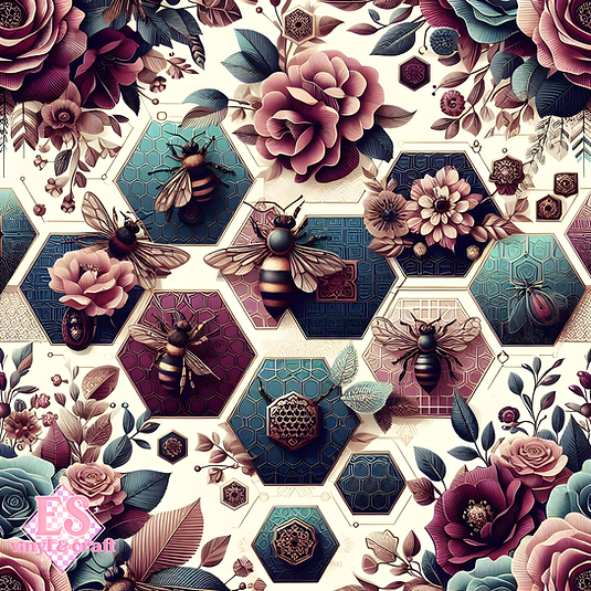 The Botanical Hive Collection - Section 1 - 12" x 12" Sheet