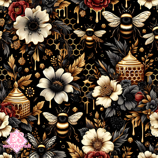 Nocturnal Honey Garden Collection - Section 2 - 12" x 12" Sheet
