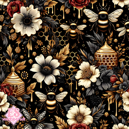 Nocturnal Honey Garden Collection - Section 2 - 12" x 12" Sheet