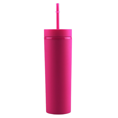 Matte Skinny Tumblers Double Wall 16oz (Letters Z - A11)