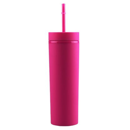 Matte Skinny Tumblers Double Wall 16oz (Letters Z - A11)