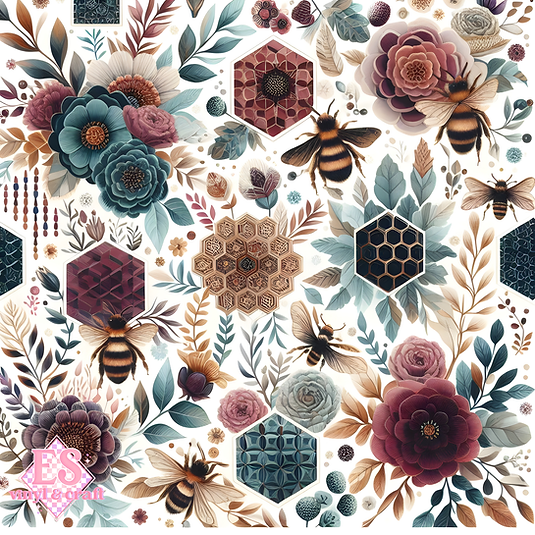 The Botanical Hive Collection - Section 1 - 12" x 12" Sheet