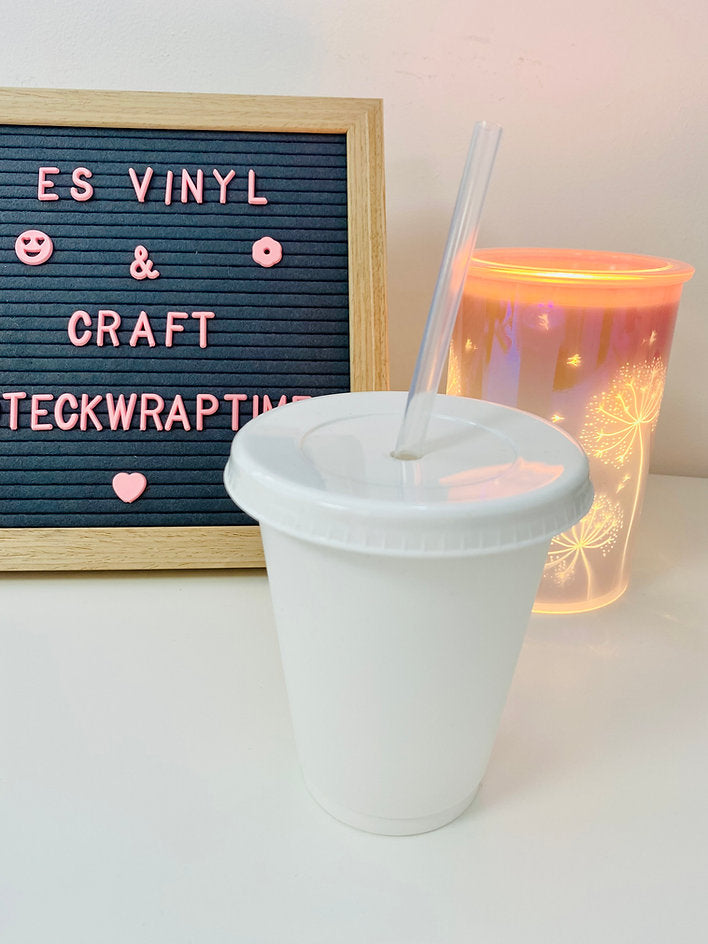 White Solid Cold Cup - 16oz