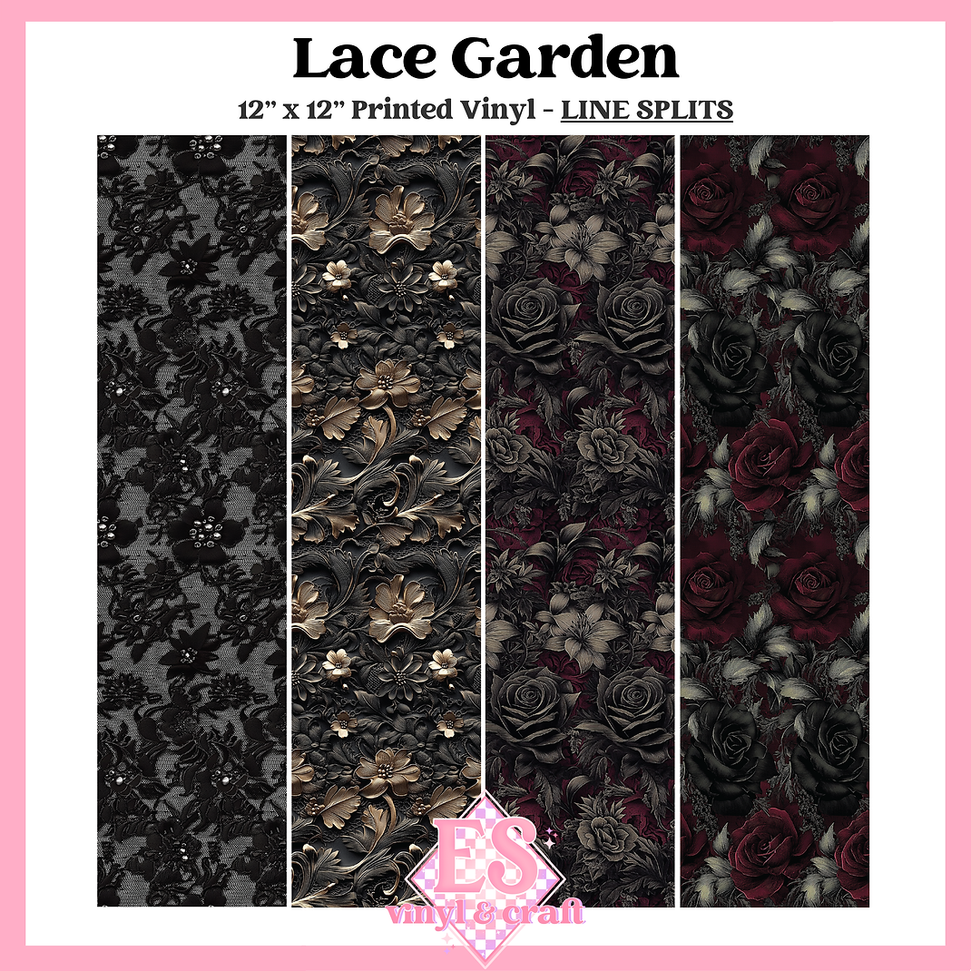 Lace Garden - Line Split - 12" x 12" Sheet
