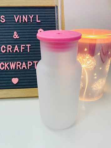 Milk Bottle Frosted Glass 550ml Sublimation Ready