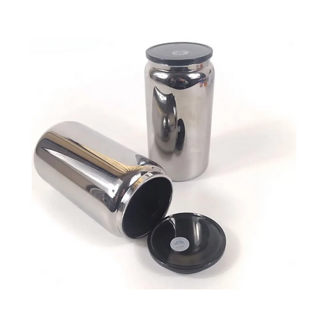 Magic Mirror Beer Can Glass 16oz - Vinyl or UVDTF Plastic Straw