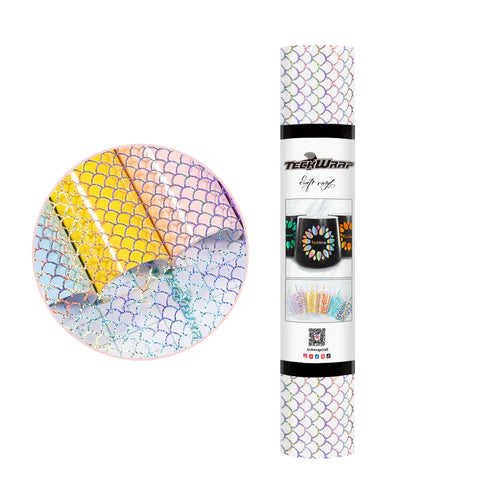 Mermaid and Leopard Holographic Pattern