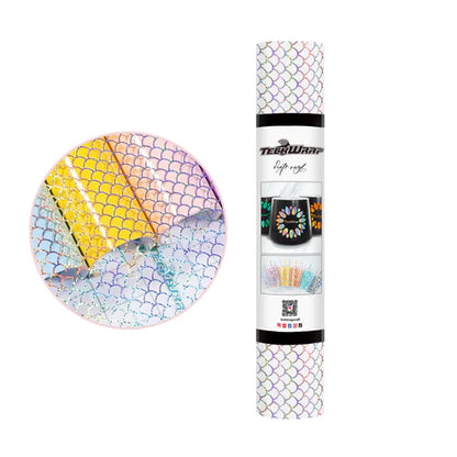 Mermaid and Leopard Holographic Pattern