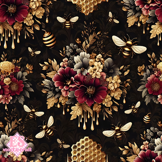 Nocturnal Honey Garden Collection - Section 2 - 12" x 12" Sheet