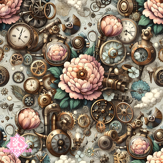 The Clockwork Bloom Collection - Chapter II - 12" x 12" Sheet