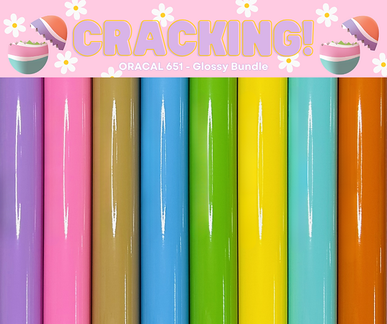 Cracking - Oracal 651 Matte or Glossy Roll Bundles x 8 Rolls