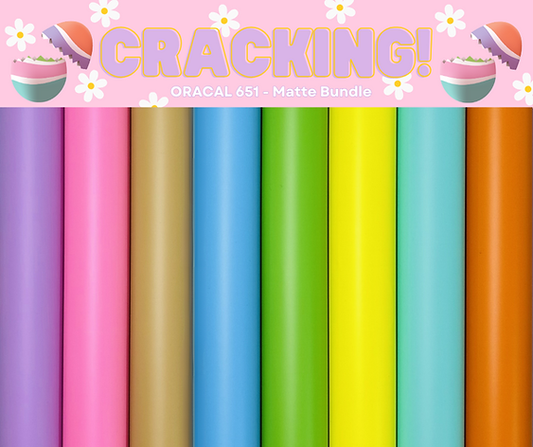 Cracking - Oracal 651 Matte or Glossy Roll Bundles x 8 Rolls