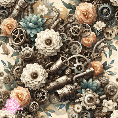The Clockwork Bloom Collection - Chapter I - 12" x 12" Sheet