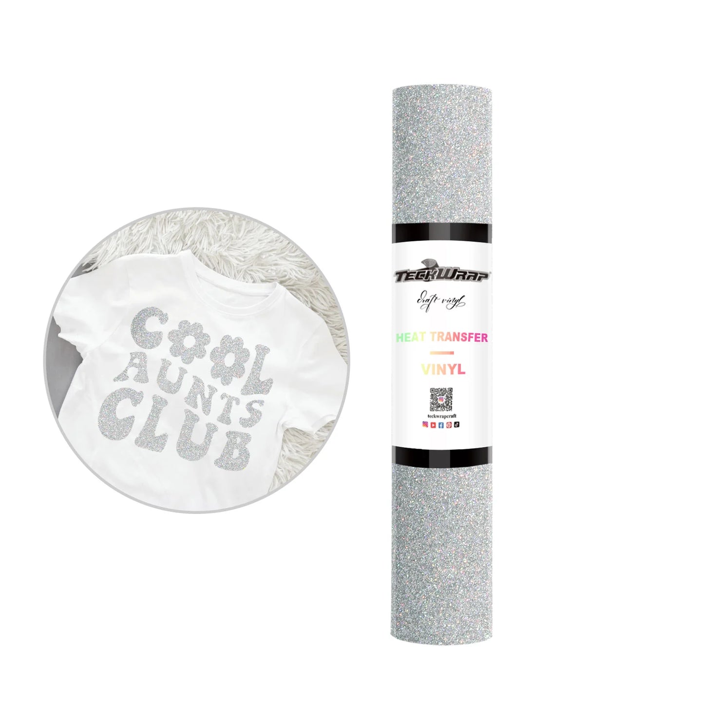 Teckwrap 10" Fancy Glitter Heat Transfer Vinyl
