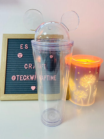 Mouse Ears Snowglobe Lid Clear
