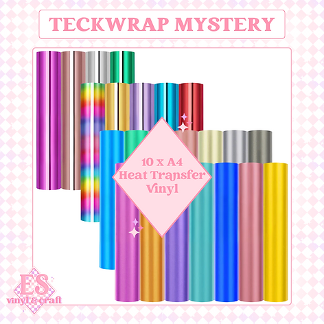 Teckwrap Mystery HTV Sheet Bundle x 10 A4 Sheets