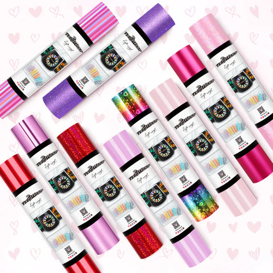 Teckwrap Valentines A4 Sheet Bundle x 10 Sheets - Self Adhesive
