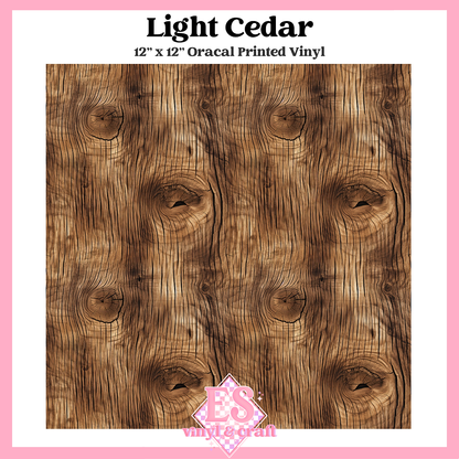 Natural Timber Collection - 12" x 12" Sheet (10 Different Designs)