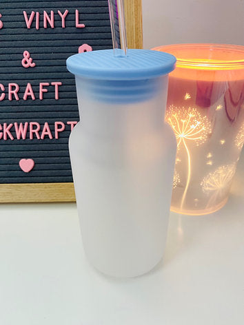 Milk Bottle Frosted Glass 550ml Sublimation Ready