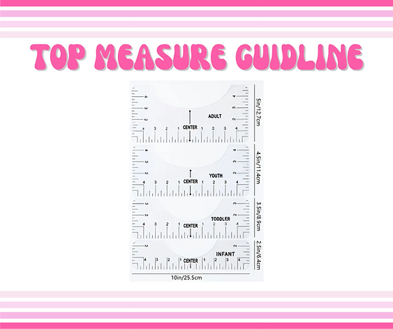 Top Ruler Guide for Vinyl Alignment