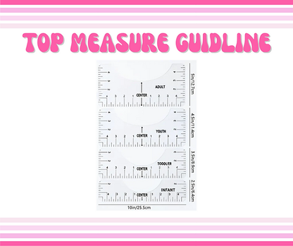 Top Ruler Guide for Vinyl Alignment