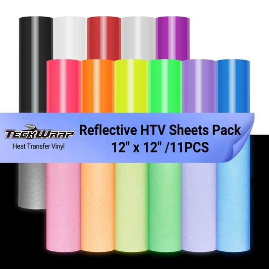 Teckwrap Holographic Reflective HTV Sheet Pack (11 Sheets)
