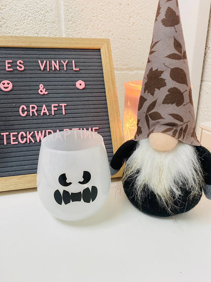 Ghost Printed Glass Halloween Tumbler