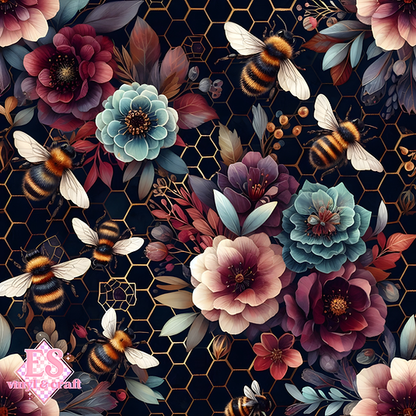 The Botanical Hive Collection - Section 1 - 12" x 12" Sheet