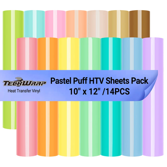 Teckwrap Pastel Puff HTV Sheet Pack