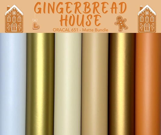 Gingerbread House Oracal Bundle - Matte or Glossy