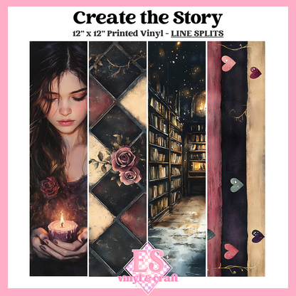 Create The Story - Line Split - 12" x 12" Sheet
