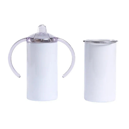 12oz White Sublimation Sippy Cup